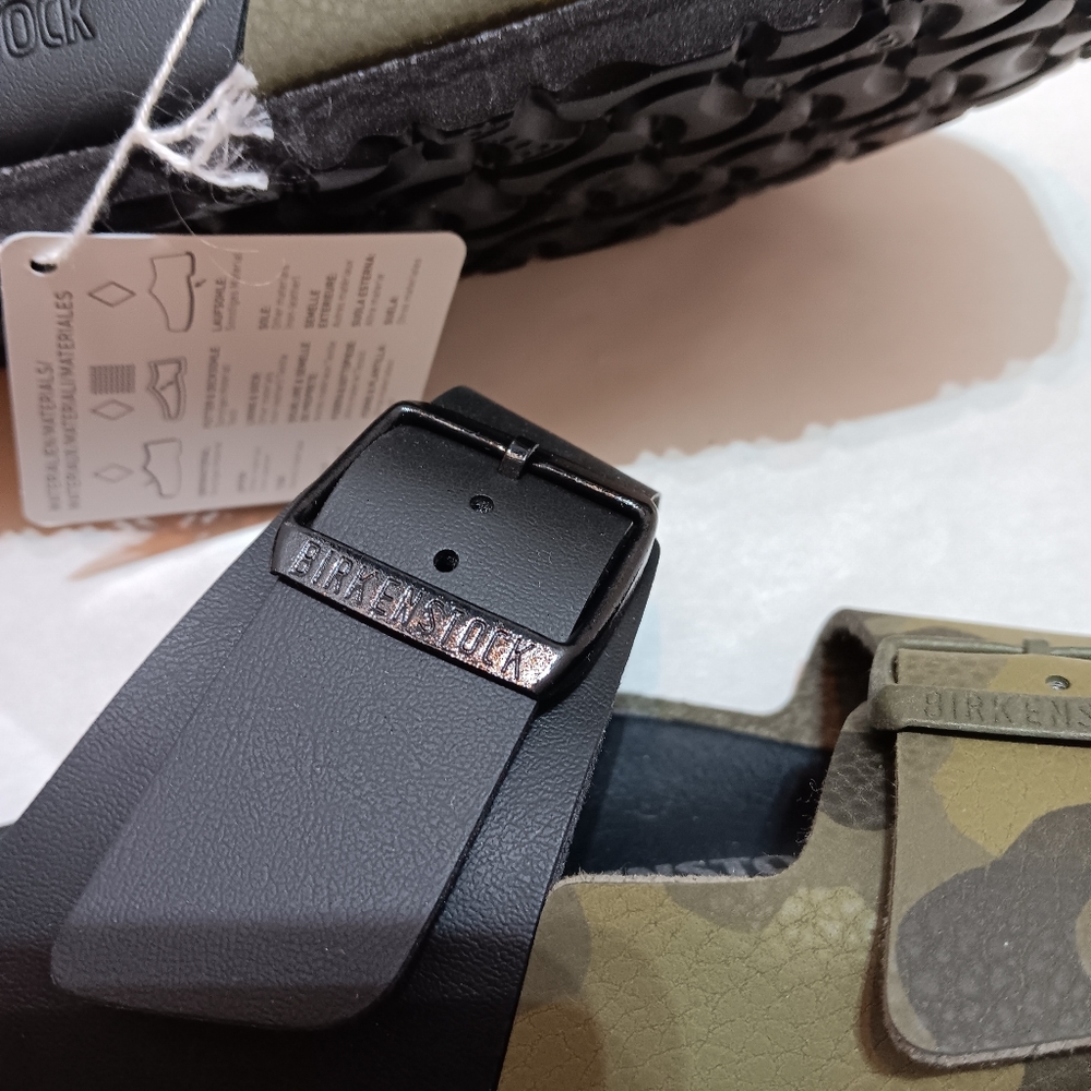 Birkenstock ARIZONA Split Sandals Black/Camo Ladies 6, Mens 4, EU37 1021191 Narr - Picture 7 of 8